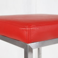 Tabouret de bar moderne en acier inoxydable